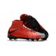 Scarpe Calcio Nuovo Nike Hypervenom Phantom III DF FG ACC - Rosso Grigio