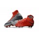 Scarpe Calcio Nuovo Nike Hypervenom Phantom III DF FG ACC - Rosso Grigio