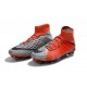 Scarpe Calcio Nuovo Nike Hypervenom Phantom III DF FG ACC - Rosso Grigio