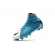 Scarpe Calcio Nuovo Nike Hypervenom Phantom III DF FG ACC - Blu Bianco