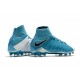 Scarpe Calcio Nuovo Nike Hypervenom Phantom III DF FG ACC - Blu Bianco