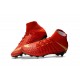 Scarpe Calcio Nuovo Nike Hypervenom Phantom III DF FG ACC - Rosso Oro
