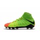 Scarpe Calcio Nuovo Nike Hypervenom Phantom III DF FG ACC - Verde Arancio Nero