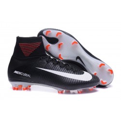 Scarpe da Calcio Nuove 2017 Nike Mercurial Superfly 5 FG Nero Bianco