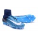 Scarpe da Calcio Nuove 2017 Nike Mercurial Superfly 5 FG Blu Bianco Nero