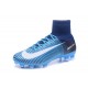 Scarpe da Calcio Nuove 2017 Nike Mercurial Superfly 5 FG Blu Bianco Nero