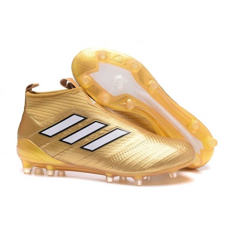 adidas ACE17+ PureControl FG Uomo Scarpe Calcio - Oro Bianco