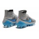 Nuovo Scarpa Calcetto Nike Magista Obra FG Uomo Grigio Blu Turchese