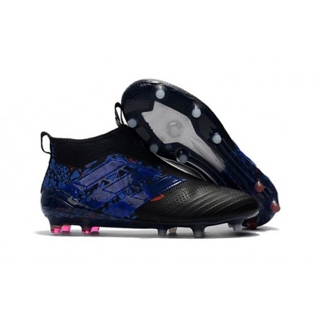 Nuove Scarpa Calcio adidas ACE17+ PureControl Dragon FG ACC - Nero Blu