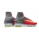Nike Mercurial Superfly 5 FG Scarpe da Calcio Nuove 2017 - Rosa Grigio Giallo