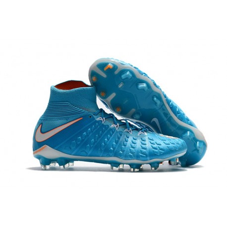 Nike Scarpa Hypervenom Phantom 3 DF FG Uomo (Blu Bianco)