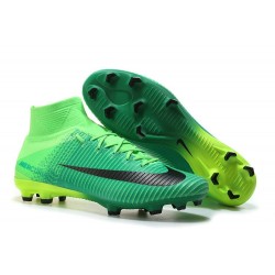 Nike Mercurial Superfly 5 FG Scarpe da Calcio Nuove 2017 - Verde Nero