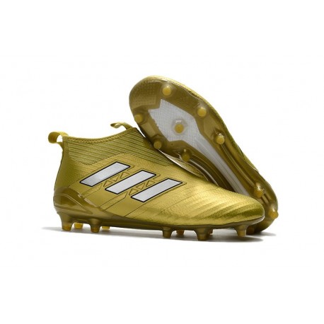 adidas ACE17+ PureControl PRIMEKNIT FG Scarpe - Oro Bianco