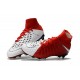 Scarpe Calcio Nuovo Nike Hypervenom Phantom III DF FG ACC Rosso Bianco