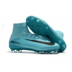 Nike Mercurial Superfly 5 FG Scarpe da Calcio Nuove 2017 - Blu Nero