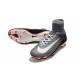 Nike Mercurial Superfly 5 FG Scarpe da Calcio Nuove 2017 - Nero Bianco Grigio