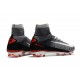 Nike Mercurial Superfly 5 FG Scarpe da Calcio Nuove 2017 - Nero Bianco Grigio