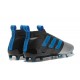 adidas Scarpa ACE 17+ PureControl Laceless FG - Nero Metallico Blu