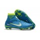 Scarpa Calcio Nuovo Neymar Blu Verde Nike Mercurial Superfly V FG ACC