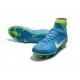 Scarpa Calcio Nuovo Neymar Blu Verde Nike Mercurial Superfly V FG ACC