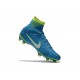 Scarpa Calcio Nuovo Neymar Blu Verde Nike Mercurial Superfly V FG ACC