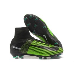 Scarpa Calcio Nuovo Nike Mercurial Superfly V FG ACC Verde Nero