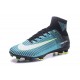 Scarpa Calcio Nuovo Nike Mercurial Superfly V FG ACC Blu Bianco Verde