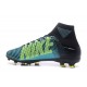 Scarpa Calcio Nuovo Nike Mercurial Superfly V FG ACC Blu Bianco Verde