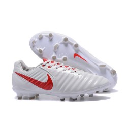 Nike Scarpa da Uomo Tiempo Legend VII FG (Bianco Rosso)