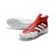 adidas Scarpa ACE 17+ PureControl Laceless FG - Rosso Bianco