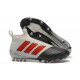 adidas Scarpa ACE 17+ PureControl Laceless FG - Grigio Rosso Nero
