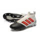 adidas Scarpa ACE 17+ PureControl Laceless FG - Grigio Rosso Nero