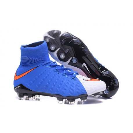 Nike Scarpa Hypervenom Phantom 3 DF FG Uomo (Blu Bianco Rosso)