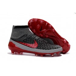 Nuovo Scarpa Calcetto Nike Magista Obra FG Uomo Grigio Rosso