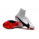 Scarpa Calcio Nuovo Nike Mercurial Superfly V FG ACC Bianco Rouge Noir