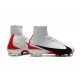 Scarpa Calcio Nuovo Nike Mercurial Superfly V FG ACC Bianco Rouge Noir