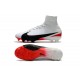 Scarpa Calcio Nuovo Nike Mercurial Superfly V FG ACC Bianco Rouge Noir