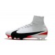 Scarpa Calcio Nuovo Nike Mercurial Superfly V FG ACC Bianco Rouge Noir