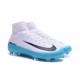 Scarpa Calcio Nuovo Nike Mercurial Superfly V FG ACC Bianco Blu