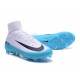 Scarpa Calcio Nuovo Nike Mercurial Superfly V FG ACC Bianco Blu
