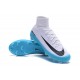 Scarpa Calcio Nuovo Nike Mercurial Superfly V FG ACC Bianco Blu