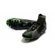 Nike Hypervenom Phantom III DF FG Flyknit Scarpe Calcio - Nero Verde