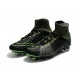 Nike Hypervenom Phantom III DF FG Flyknit Scarpe Calcio - Nero Verde