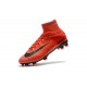 Scarpa Calcio Nuovo Nike Mercurial Superfly V FG ACC Rosso Nero