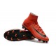 Scarpa Calcio Nuovo Nike Mercurial Superfly V FG ACC Rosso Nero