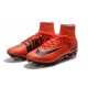 Scarpa Calcio Nuovo Nike Mercurial Superfly V FG ACC Rosso Nero
