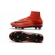 Scarpa Calcio Nuovo Nike Mercurial Superfly V FG ACC Rosso Nero