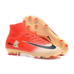 Scarpa Calcio Nuovo Nike Mercurial Superfly V FG ACC Rosso Oro