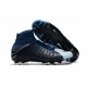 Nike Hypervenom Phantom III DF FG Flyknit Scarpe Calcio - Nero Blu