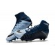 Nike Hypervenom Phantom III DF FG Flyknit Scarpe Calcio - Nero Blu